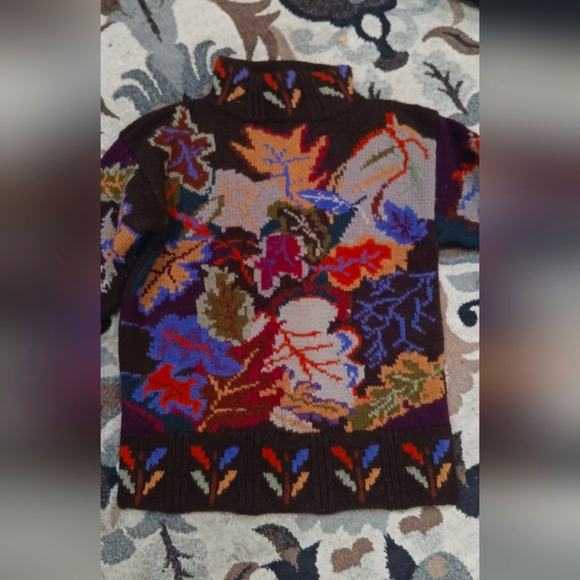 80s Sweater Wool Thick Knit Fall Winter Vintage Ski Jumper Hong Kong XL Pullover - Picture 7 of 11